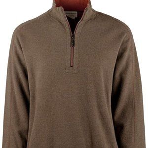 NEW Tommy Bahama Men's Reversible FlipSider Sweatshirt Brown/Burnt Orange